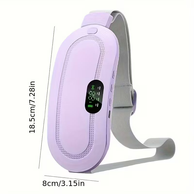 حزام تدفئة لاسلكي للآلام النسائية – 3 مستويات حرارة + 4 أوضاع تدليك – قابل للشحن ومناسب للسفر