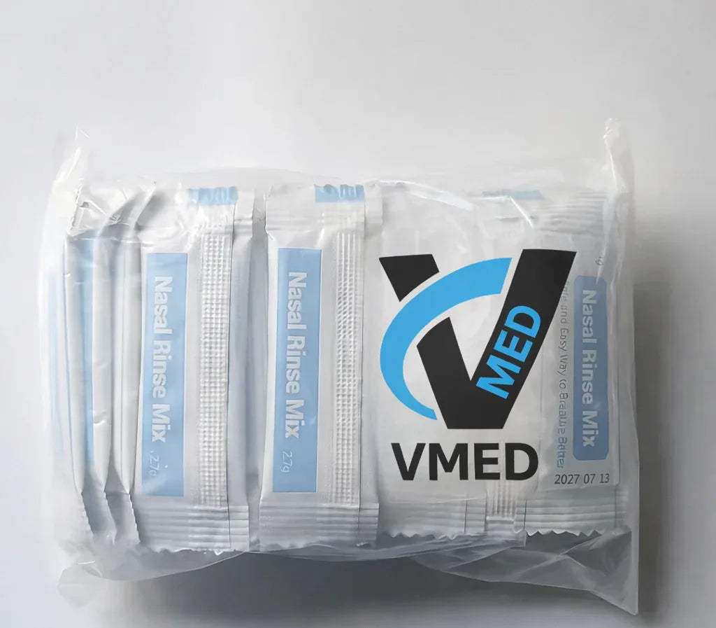 (30 ظرف) أكياس غسول الأنف الملحي 2.7 غرام – Nasal Rinse Mix Pack لتنظيف الأنف وتخفيف الاحتقان للبالغين - Vstorat
