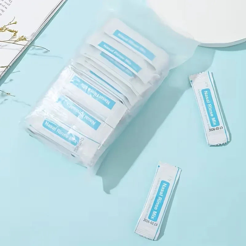 (30 ظرف) أكياس غسول الأنف الملحي 2.7 غرام – Nasal Rinse Mix Pack لتنظيف الأنف وتخفيف الاحتقان للبالغين - Vstorat