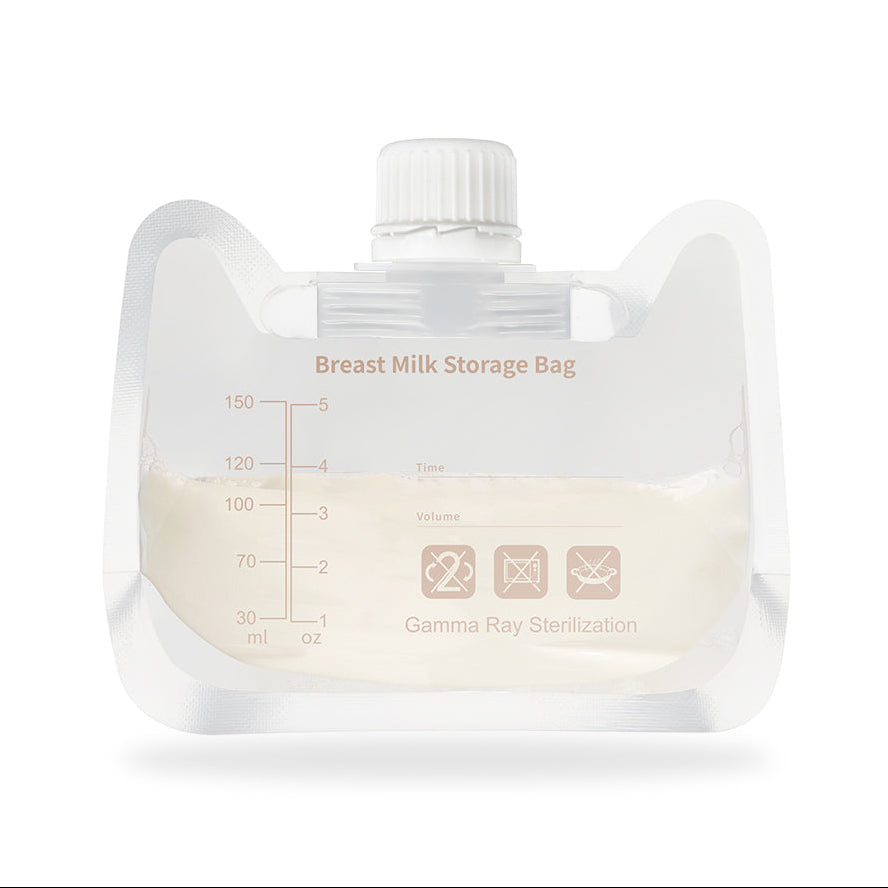 أكياس تخزين حليب الأم من VMED – تعقيم للغاية، مانعة للتسرب، آمنة للتجميد والغسلين 30 كيس