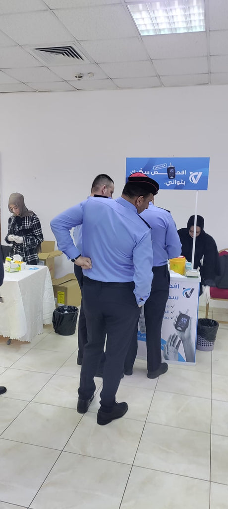 VMED تقدم حملة فحص السكري المجاني لقوات الأمن العام والدرك الأردني - Vstorat