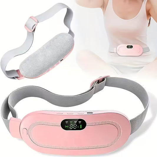 حزام تدفئة لاسلكي للآلام النسائية – 3 مستويات حرارة + 4 أوضاع تدليك – قابل للشحن ومناسب للسفر