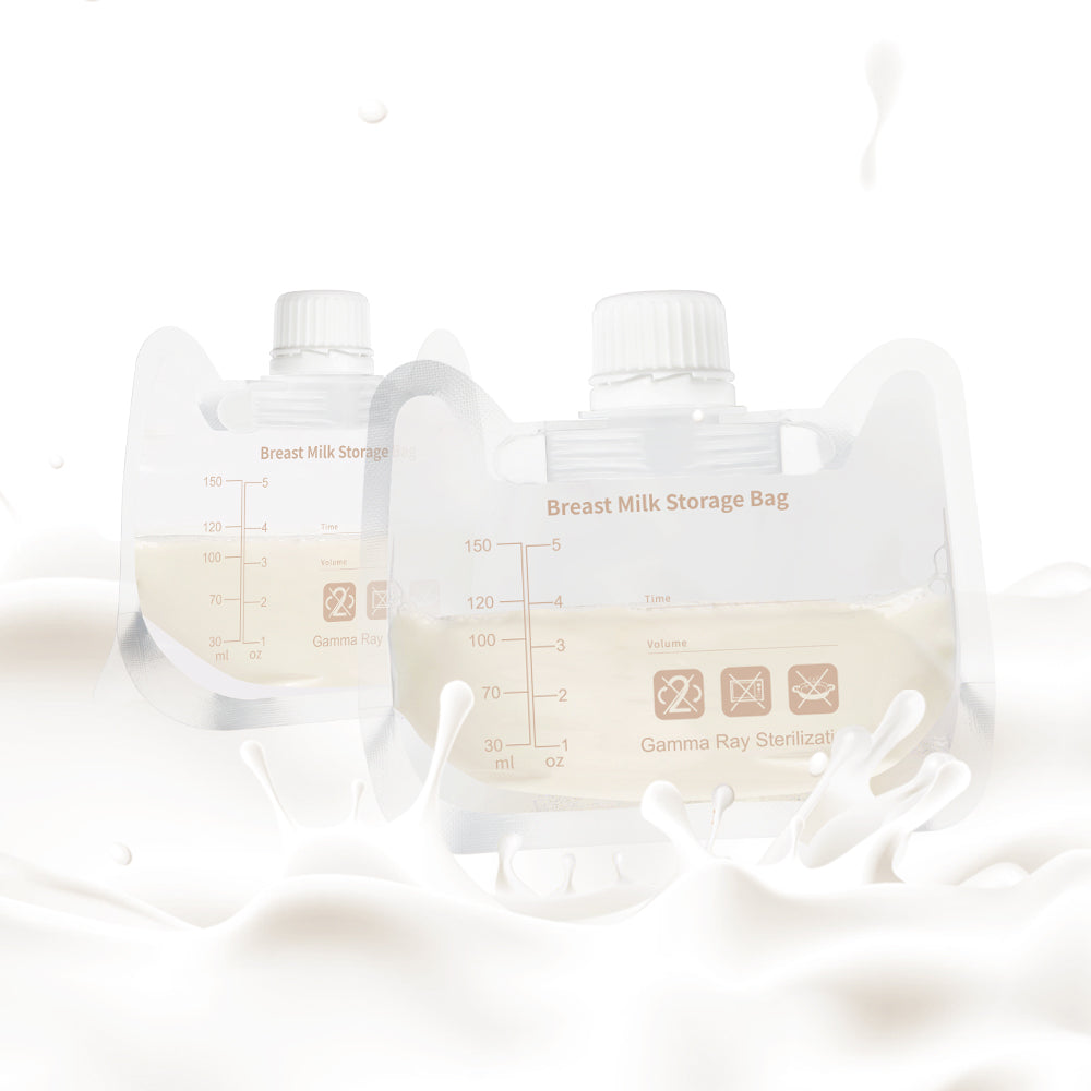 أكياس تخزين حليب الأم من VMED – تعقيم للغاية، مانعة للتسرب، آمنة للتجميد والغسلين 30 كيس