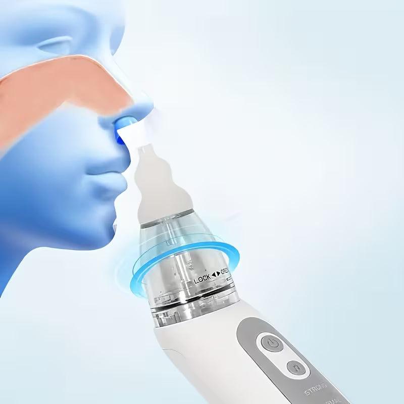 جهاز شفط الأنف الكهربائي مع موسيقى للأطفال – شحن USB للاستخدام المنزلي