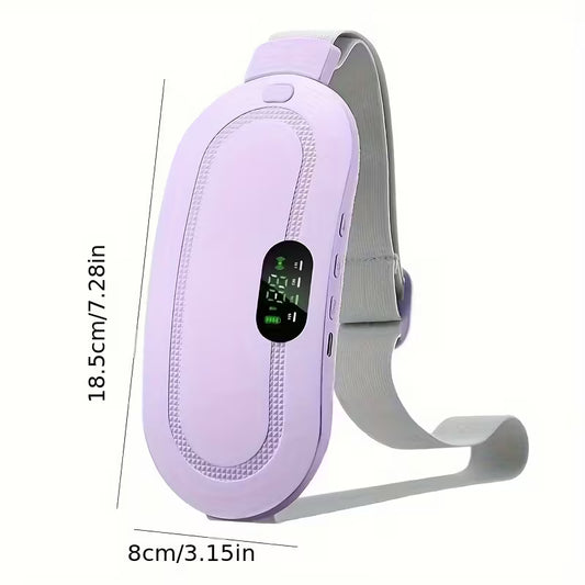 حزام تدفئة لاسلكي للآلام النسائية – 3 مستويات حرارة + 4 أوضاع تدليك – قابل للشحن ومناسب للسفر