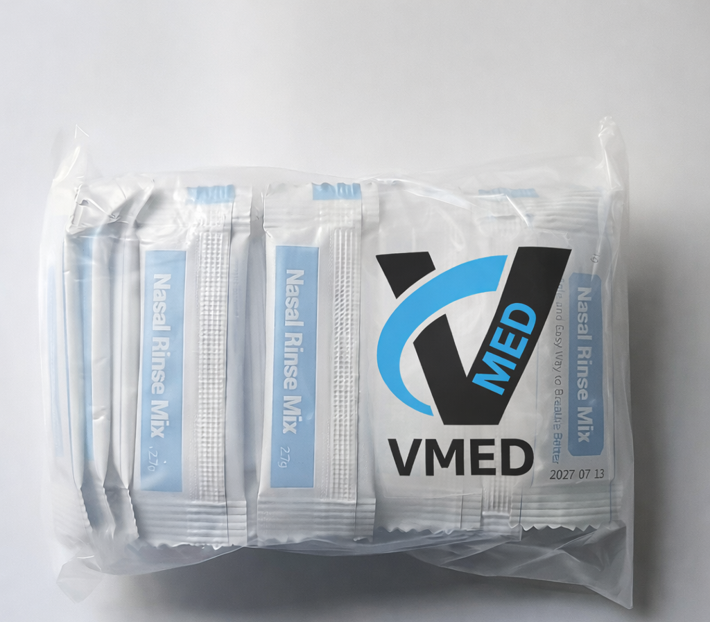 (30 ظرف) أكياس غسول الأنف الملحي 2.7 غرام – Nasal Rinse Mix Pack لتنظيف الأنف وتخفيف الاحتقان للبالغين
