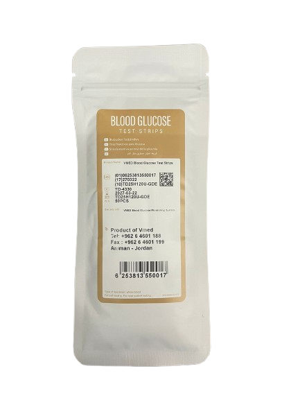 شرائح تحليل السكر في الدم VMED – نتائج عالية الدقة وموثوقة لـ VMED