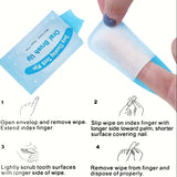 أكياس تنظيف الأسنان بالإصبع بنكهة النعناع – نظافة فورية وانتعاش أينما كنت 10كيس