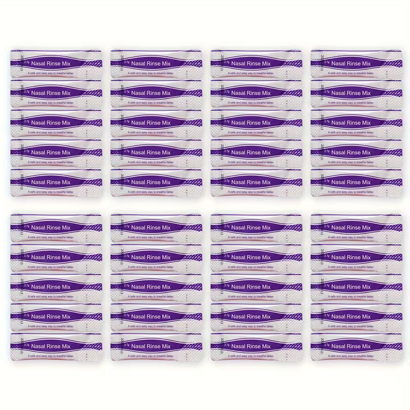 أكياس غسول الأنف الملحي 2.7 غرام – Nasal Rinse Mix Pack لتنظيف الأنف وتخفيف الاحتقان للبالغين