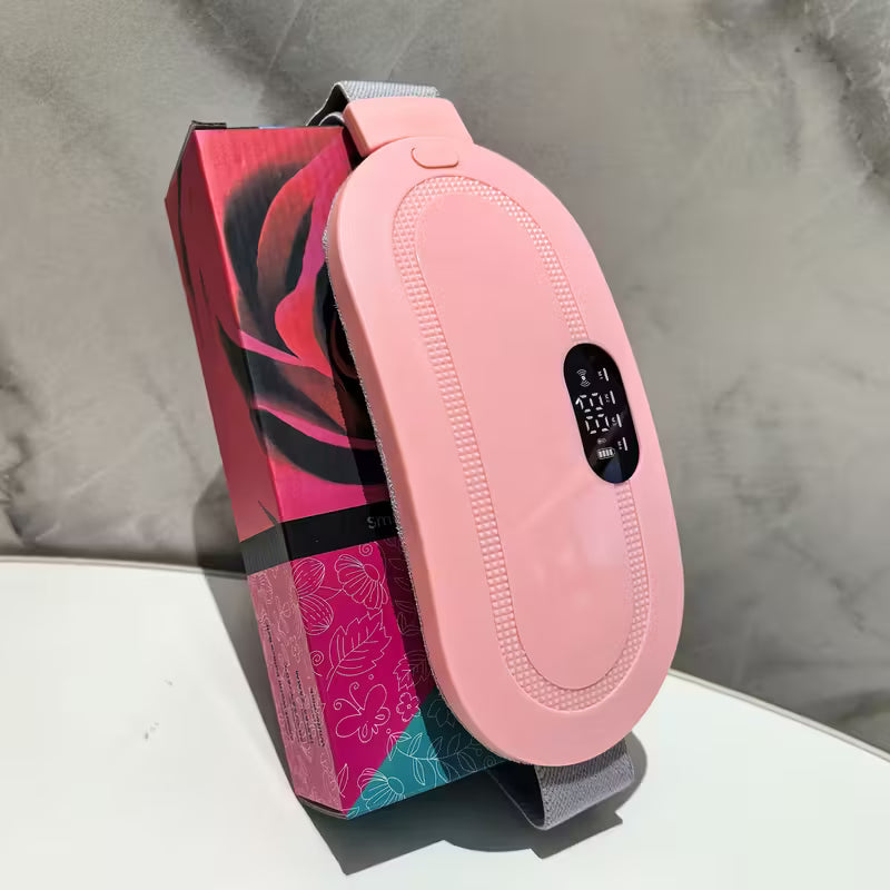 حزام تدفئة لاسلكي للآلام النسائية – 3 مستويات حرارة + 4 أوضاع تدليك – قابل للشحن ومناسب للسفر