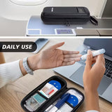 حقيبة تبريد الإنسولين مع شاشة حرارية – صندوق تخزين طبي محمول مع عبوتي تبريد